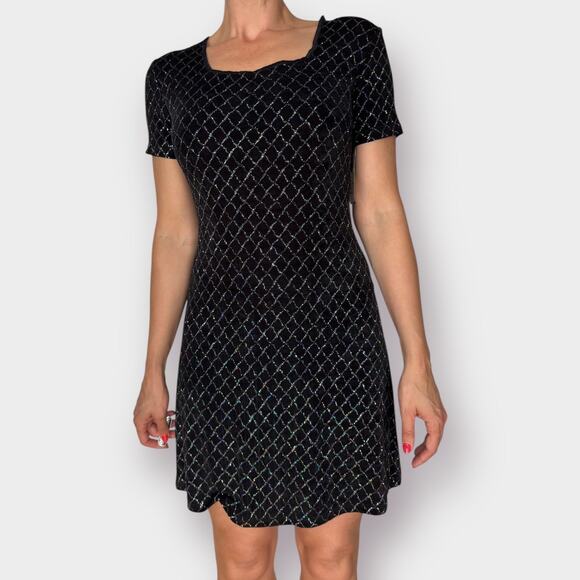 90s Ultra Dress Rainbow‎ Glitter Dress - Picture 2 of 5